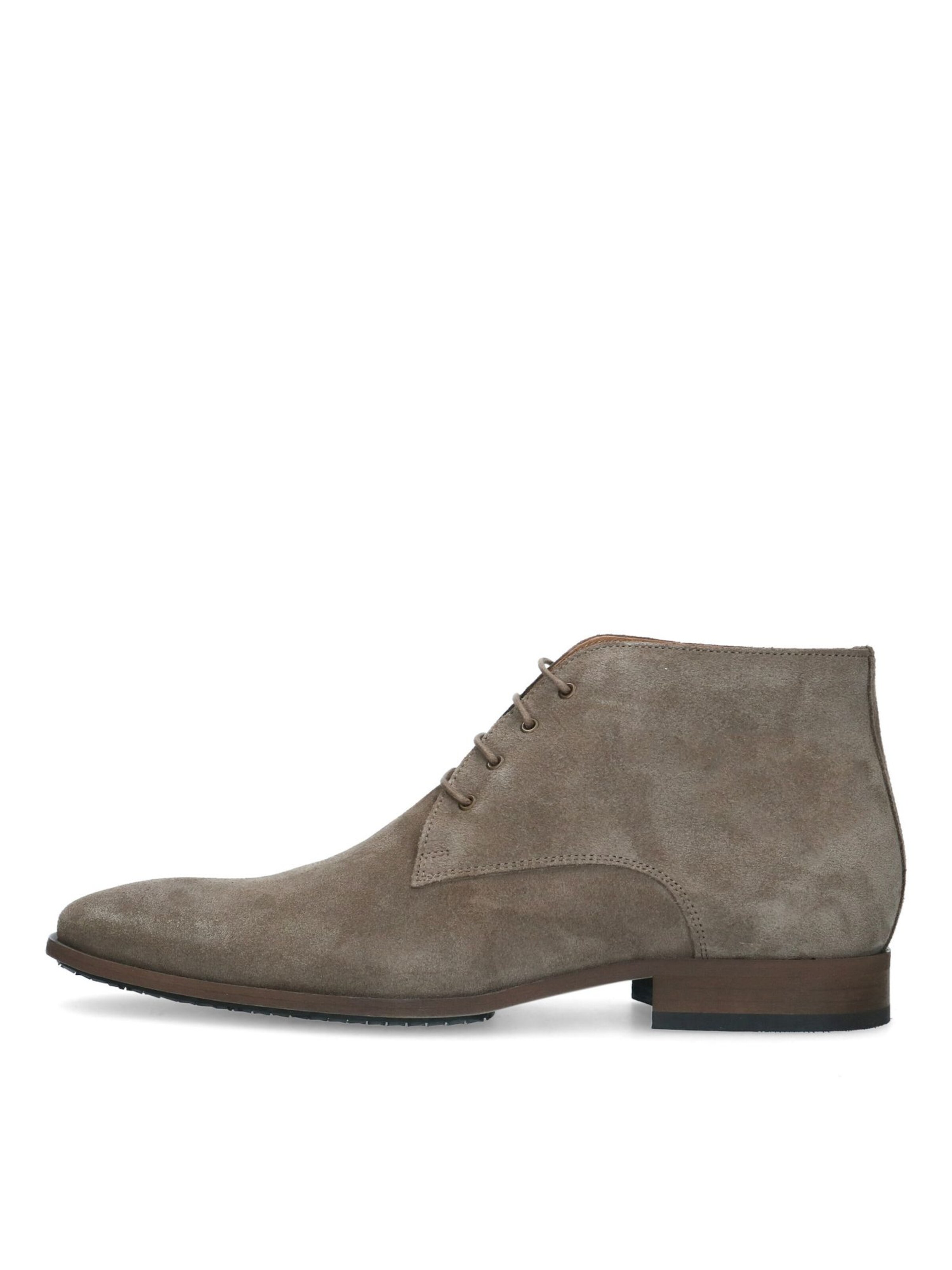 MANFIELD Lace-Up Boots in Grey