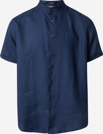 No Excess Button Up Shirt in Blue: front
