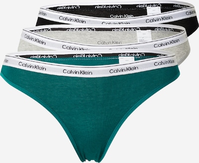 Calvin Klein Underwear Slip u cijan plava / svijetlosiva / crna, Pregled proizvoda