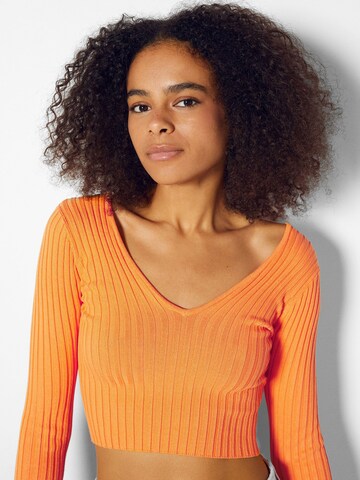 Bershka Pullover in Orange