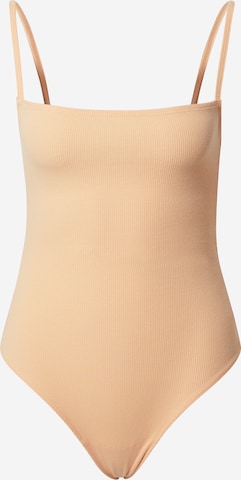 Abercrombie & Fitch Shirt Bodysuit in Orange: front