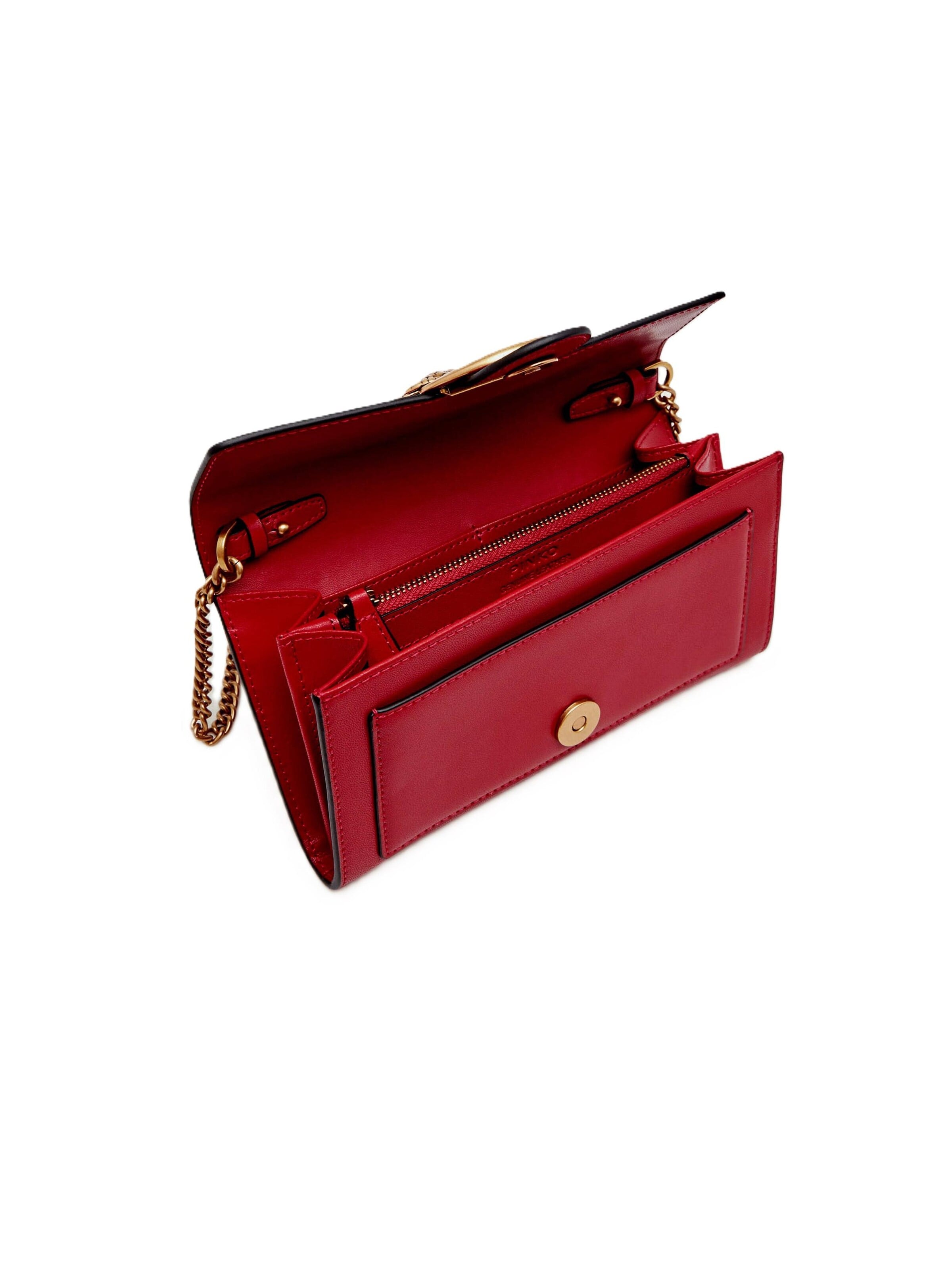 Portamonete '100062 A0F1' di PINKO in rosso
