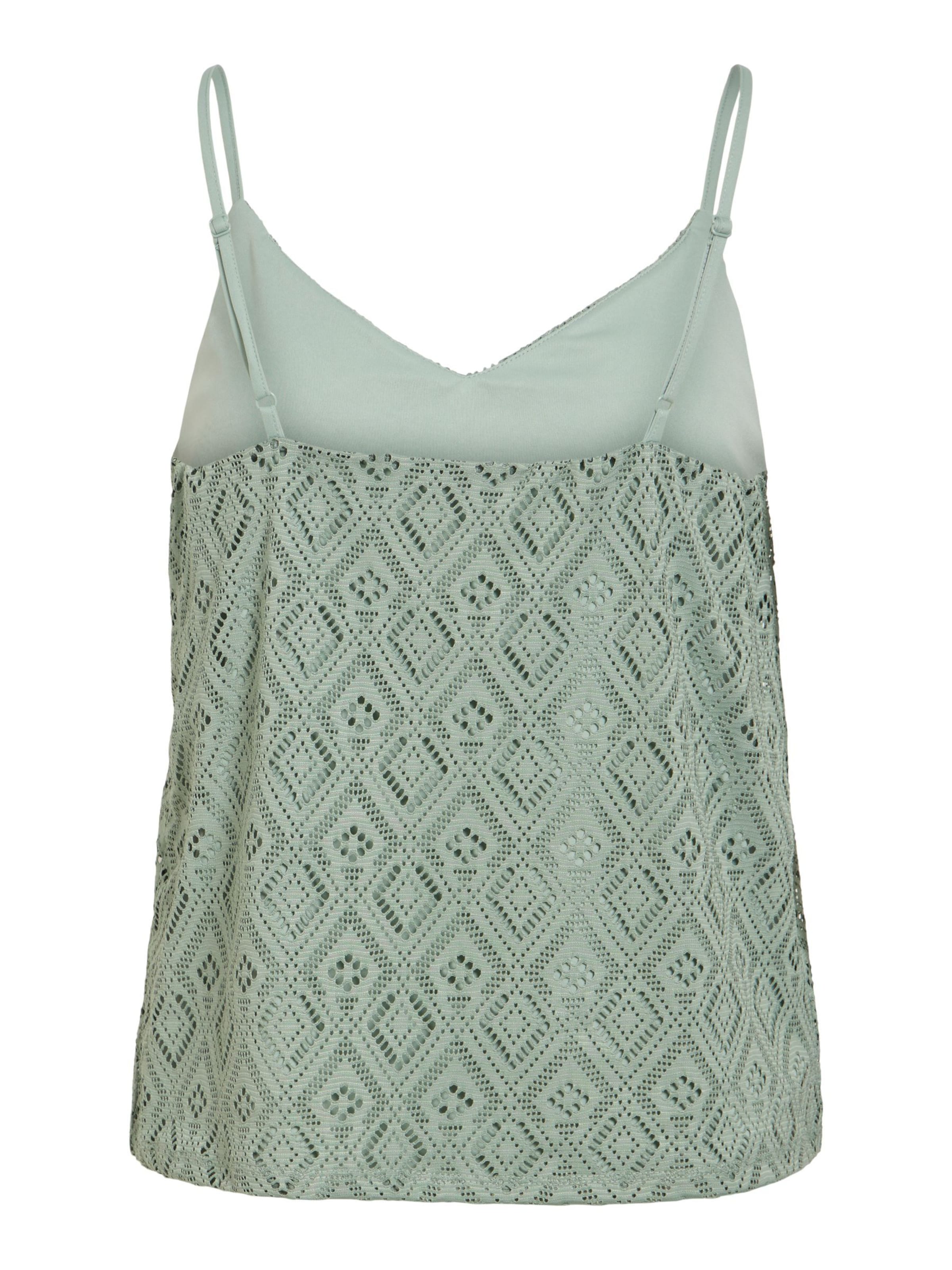 VILA Top 'VINusa' in Grün