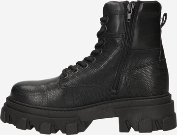 BULLBOXER Lace-Up Ankle Boots in Black