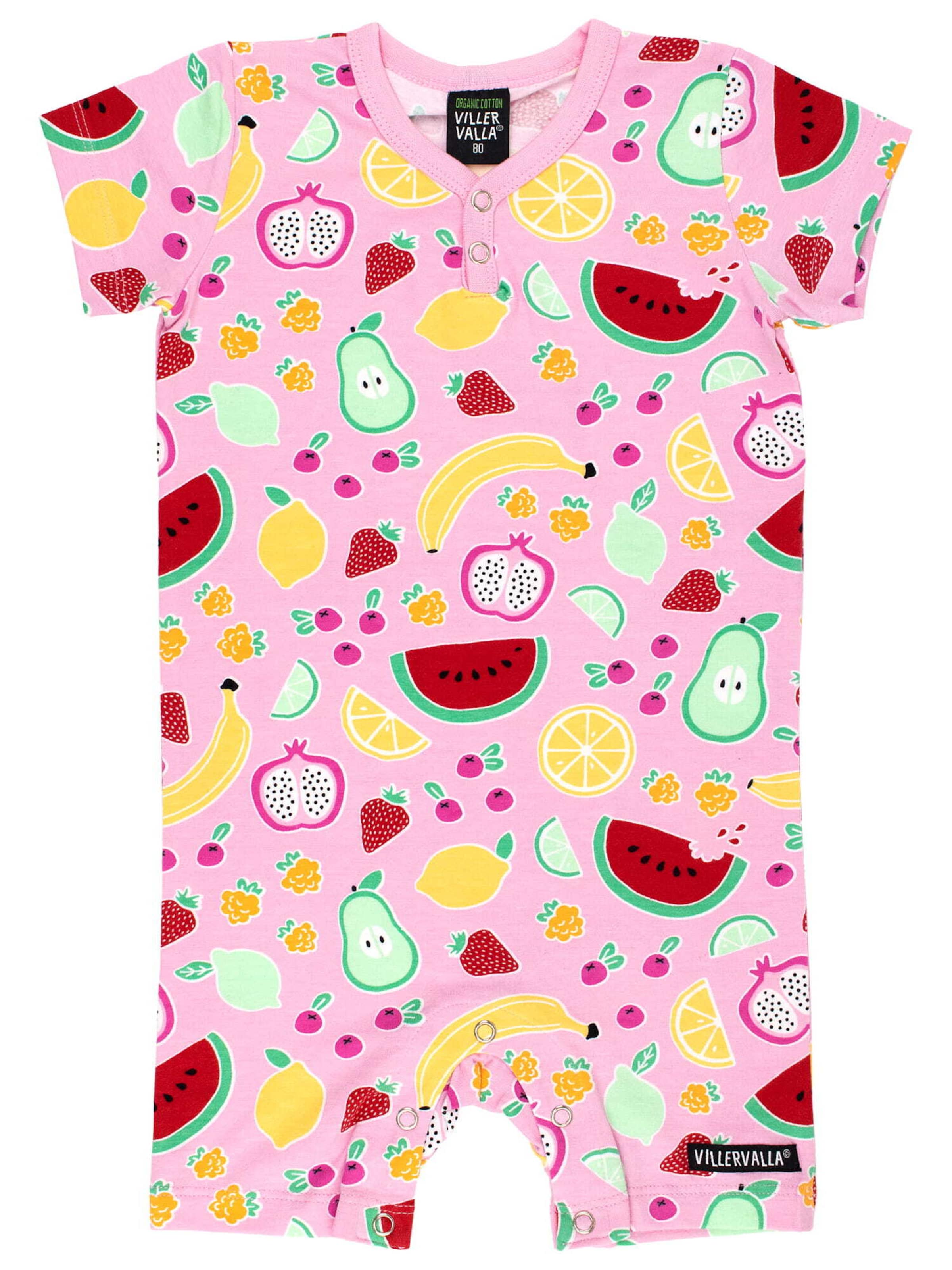 Villervalla Strampler in Pink: Vorderseite