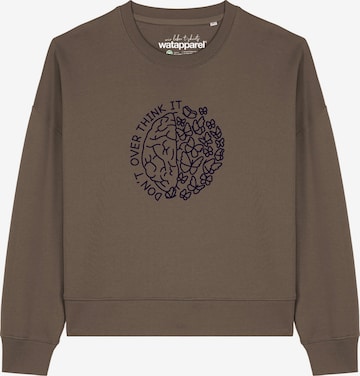 Felpa di Watapparel in marrone: frontale