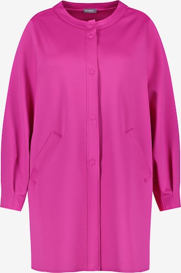 SAMOON Cardigan en fuchsia, Vue avec produit