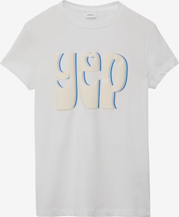 s.Oliver Shirt in Weiß: Vorderseite