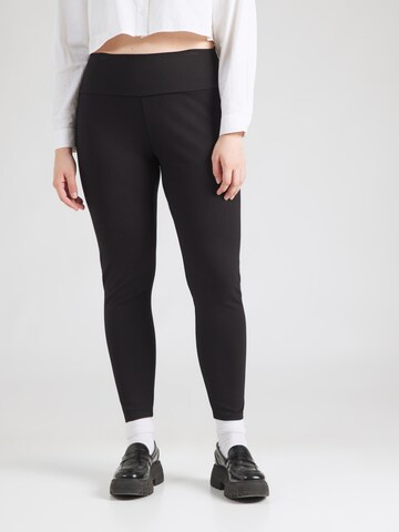 Vero Moda Curve - Skinny Leggings 'VMCBUBBLE' en negro: frente