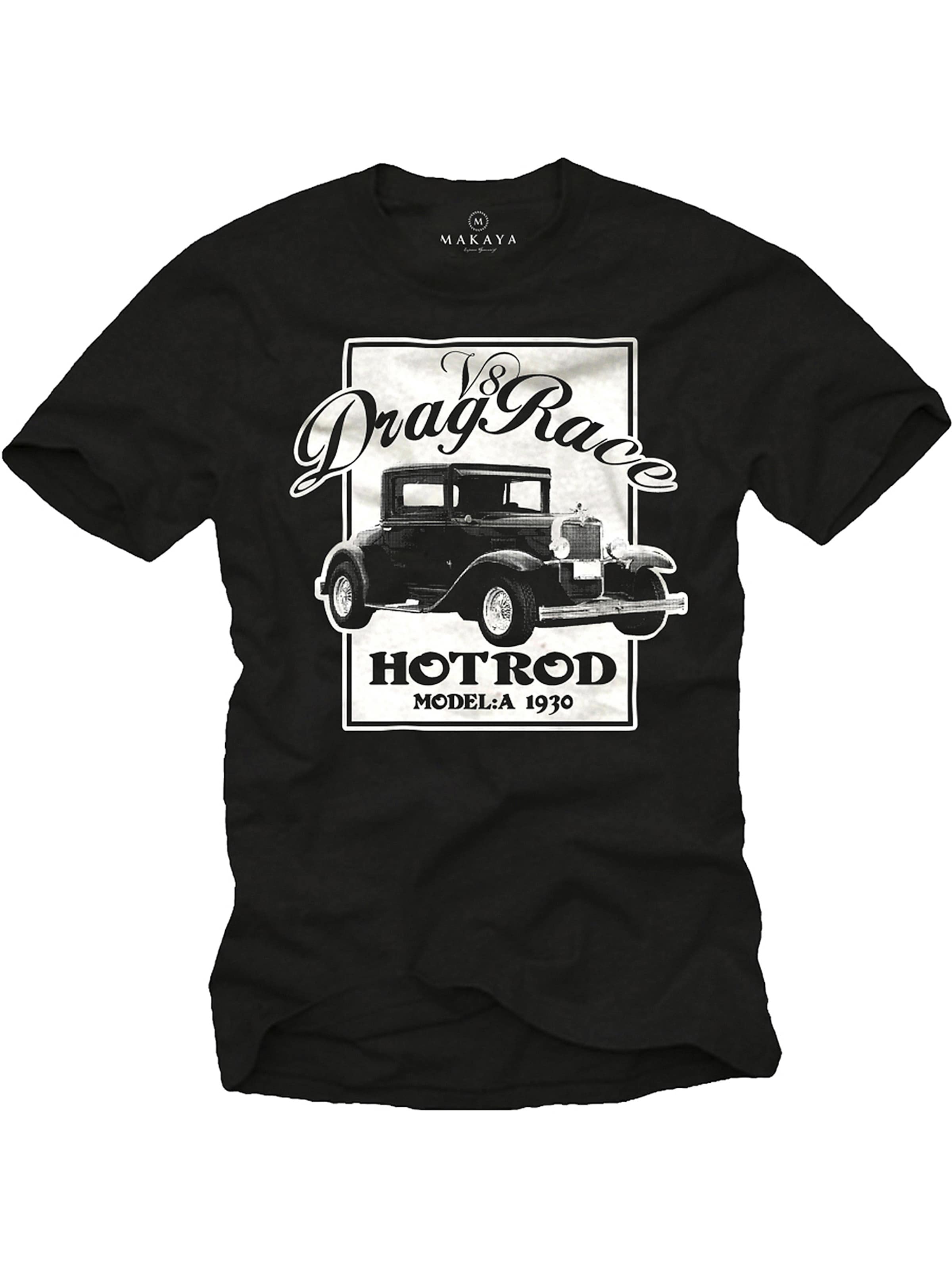 MAKAYA Shirt 'Hot Rod' in Black