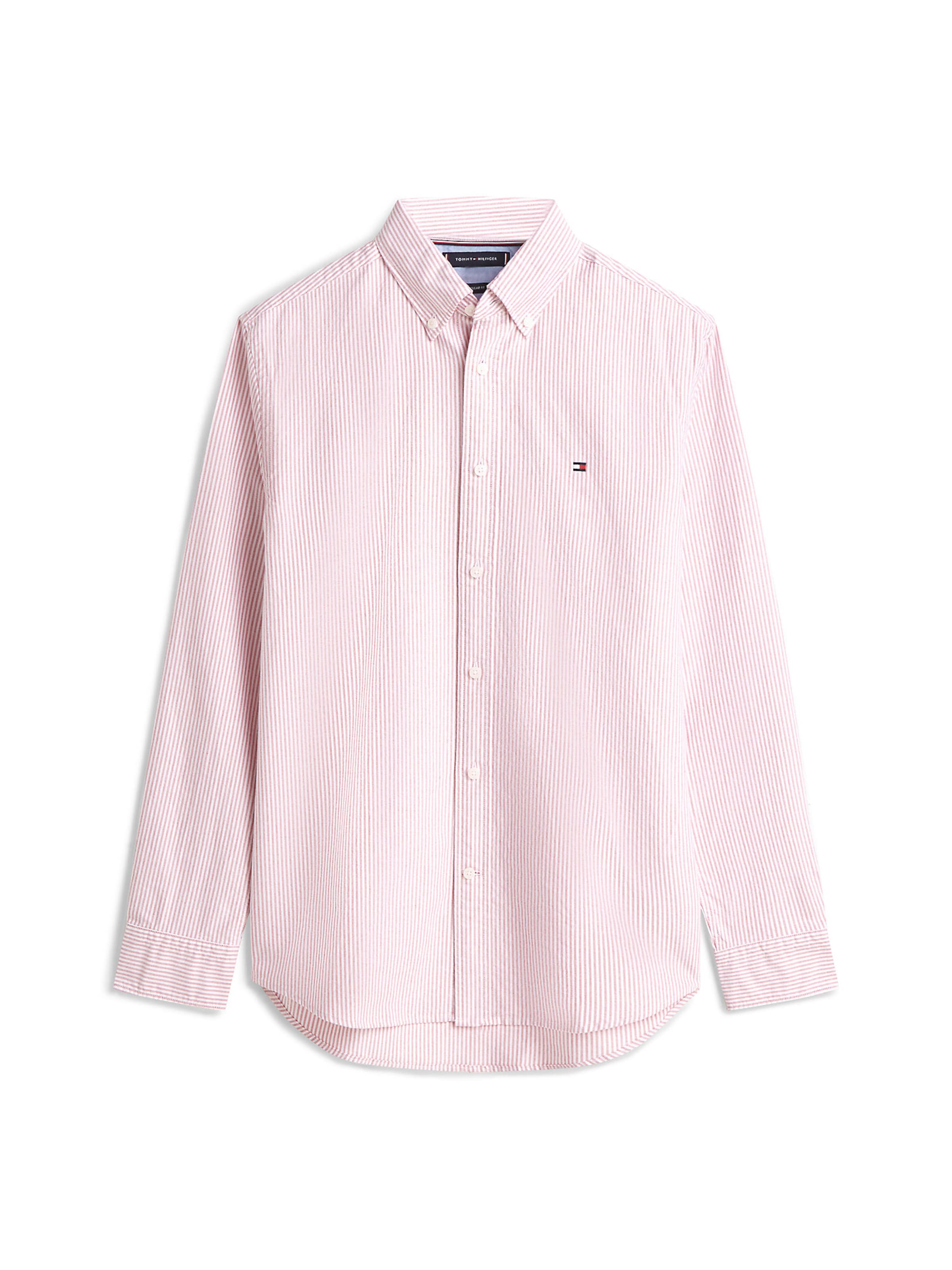TOMMY HILFIGER Overhemd 'Heritage' in Roze: voorkant