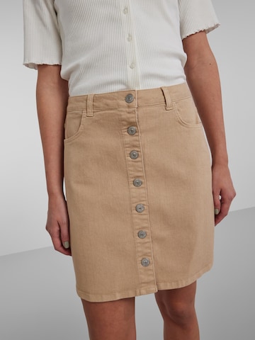 PIECES Skirt 'Peggy' in Beige