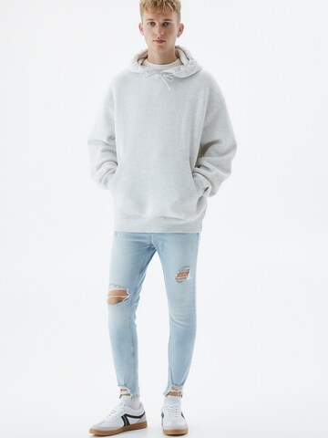 Pull&Bear Tapered Jeans in Blauw