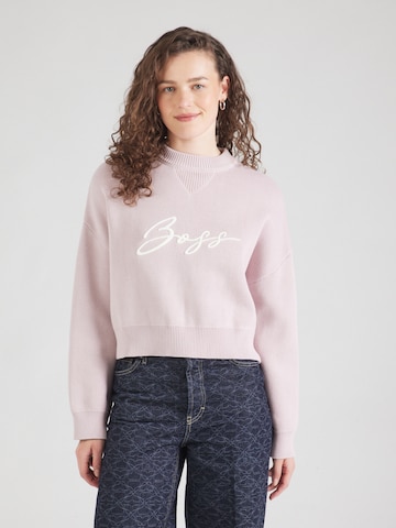 BOSS Pullover 'C_Finevra' in Lila: Vorderseite