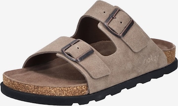 Rieker Mule in Beige: front
