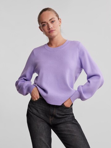 Pull-over 'Jenna' PIECES en violet : devant