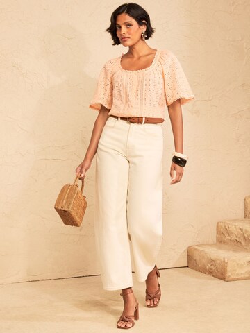 Camicia da donna di love & roses in arancione