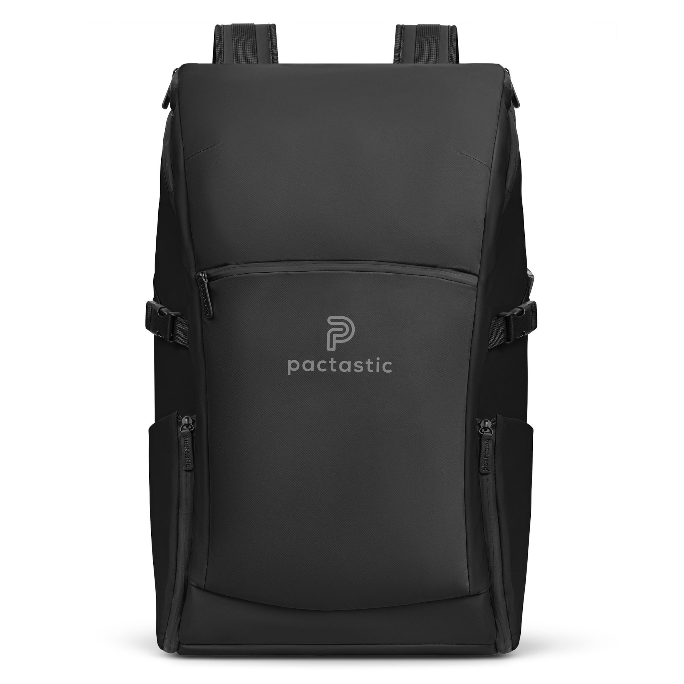 Pactastic Backpack in Black: front