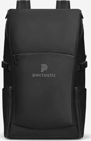 Pactastic Backpack in Black: front