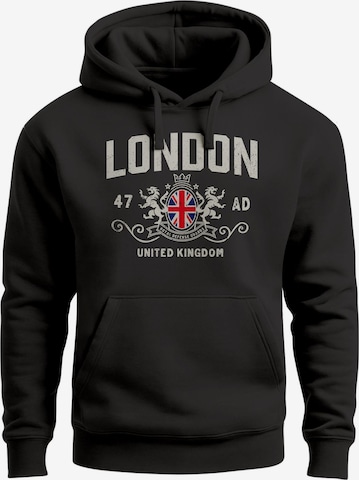 Neverless Sweatshirt 'London' in Black: front