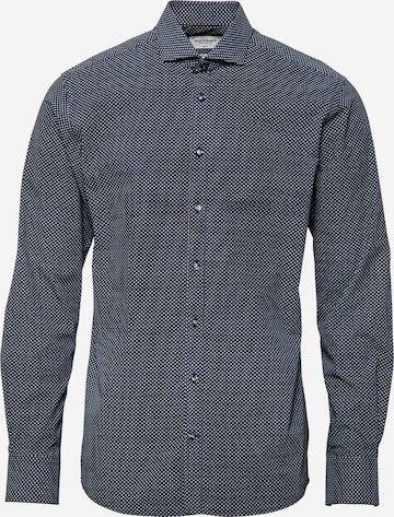 Bruun & Stengade Button Up Shirt in Blue: front