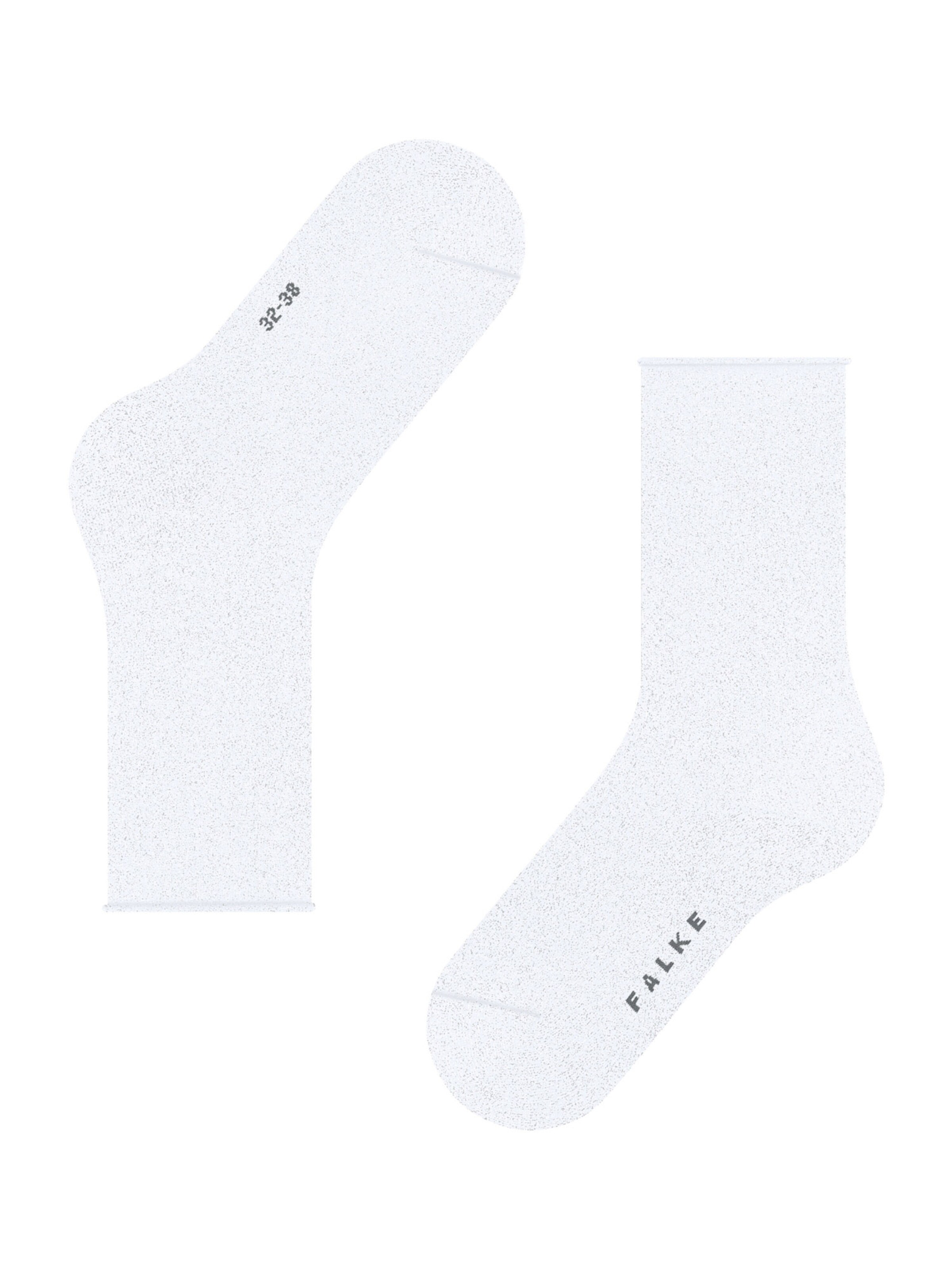 FALKE Socken 'Shiny' in Weiß: Vorderseite