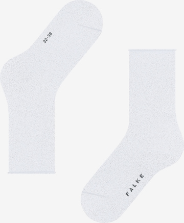 FALKE Socken 'Shiny' in Weiß: Vorderseite
