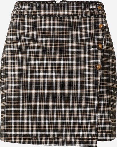 Fustă HOLLISTER pe maro cămilă / negru / alb, Vizualizare produs