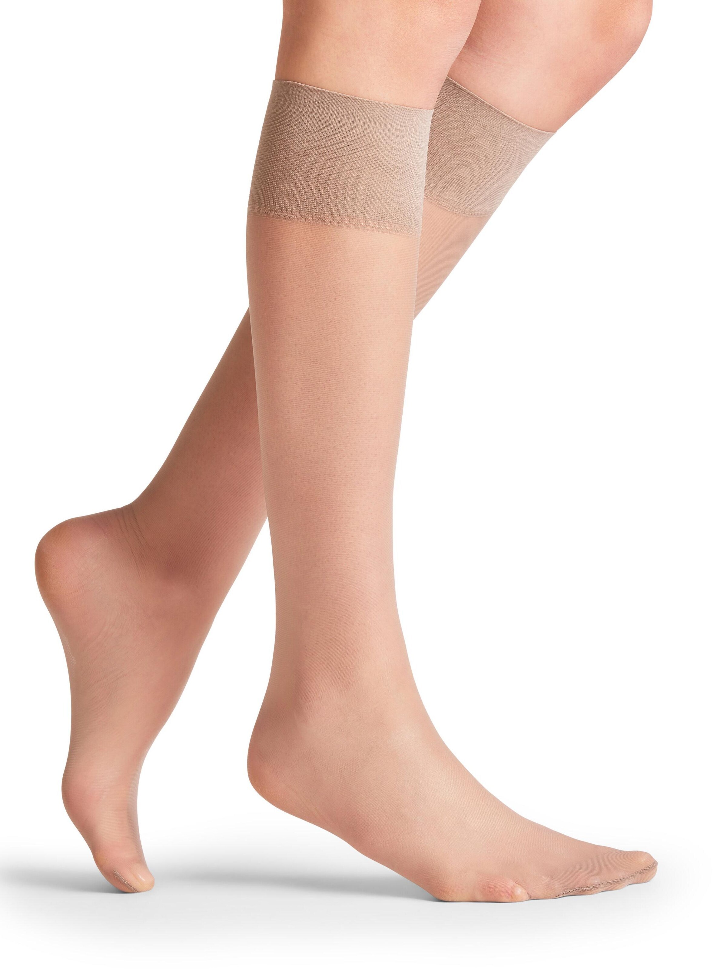 FALKE Knee High Socks 'Pure Matt' in Grey