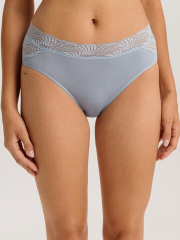 Hanro Midislip ' Cotton Delight ' in Blau: Vorderseite