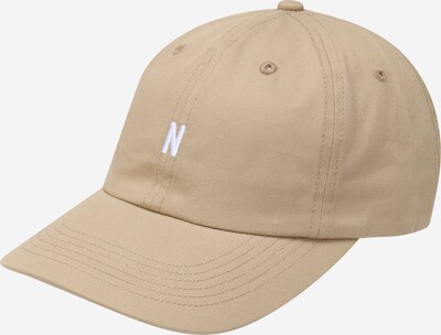 Kepurė iš NORSE PROJECTS, spalva – rusvai žalia / balta, Prekių apžvalga