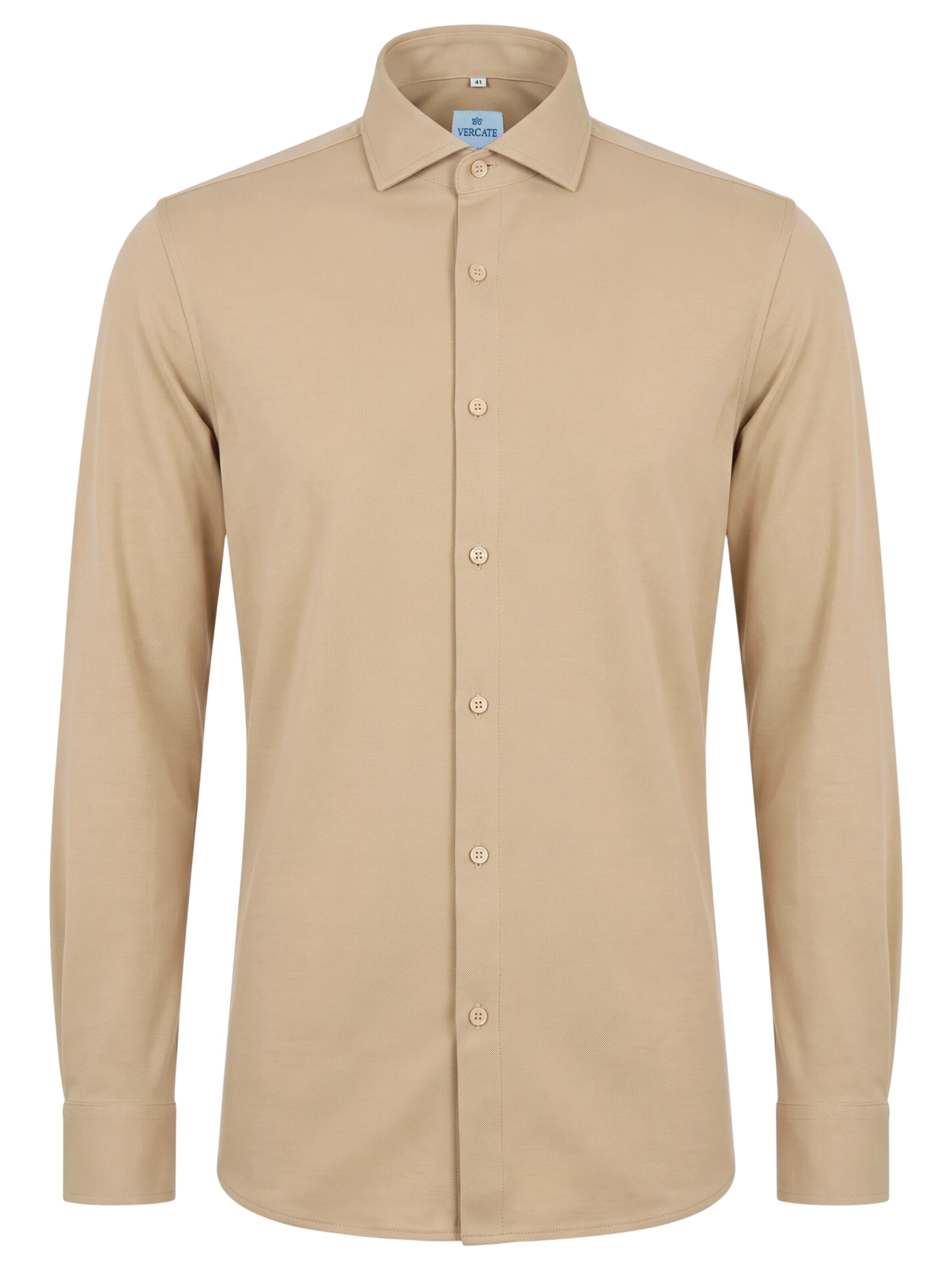 Chemise business 'No. 19' Vercate en beige : devant