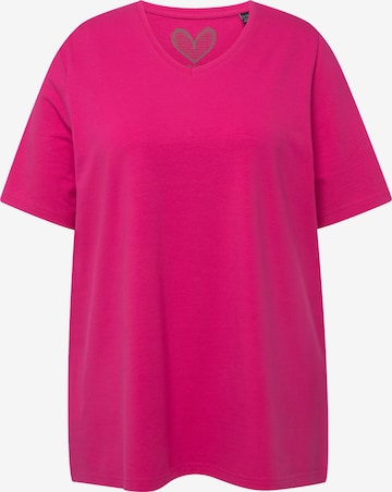 Ulla Popken Shirt in Roze: voorkant