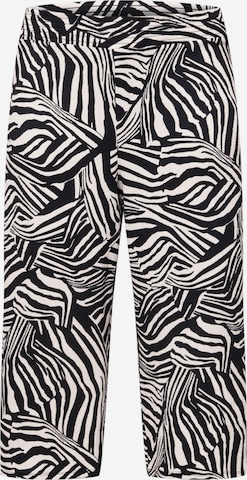 River Island Plus Wide leg Broek in Zwart: voorkant