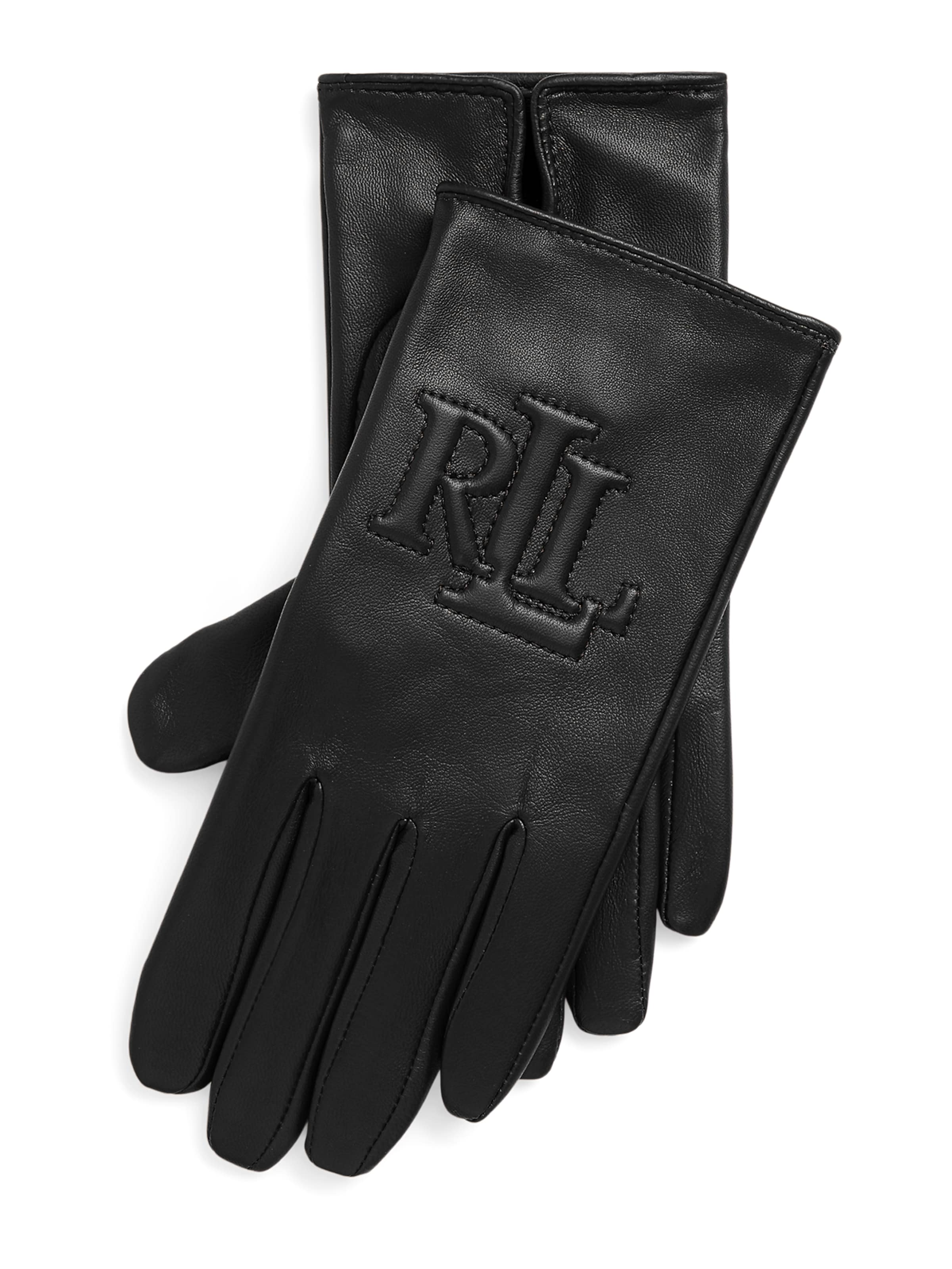 Lauren Ralph Lauren Fingerhandsker i sort: forside