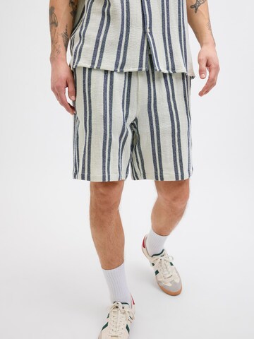 JACK & JONES Loose fit Trousers 'JPSTJaiden' in White