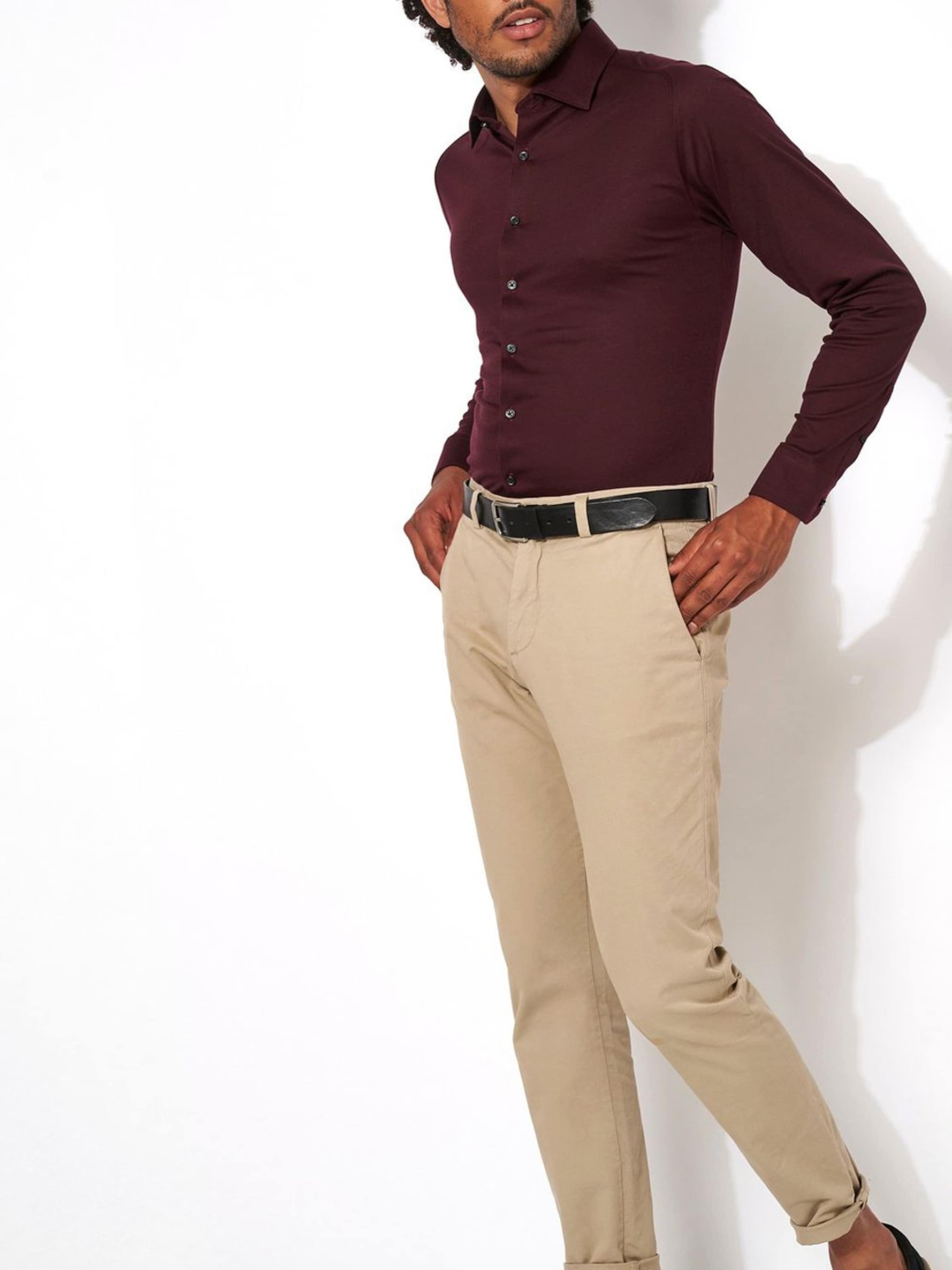DESOTO Slim Fit Hemd 'Modern Kent'‌‌‌‌‌‌‌‌ in Rot