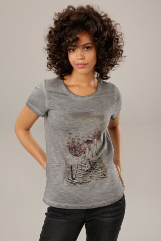 Aniston CASUAL Shirt in Grey: front