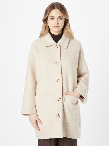 Monki Between-seasons coat in White: front