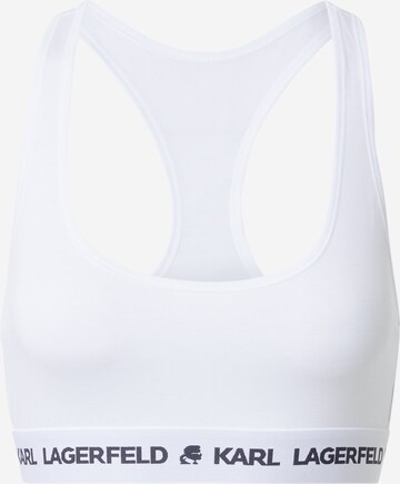 Karl Lagerfeld Bustier BH in Wit: voorkant