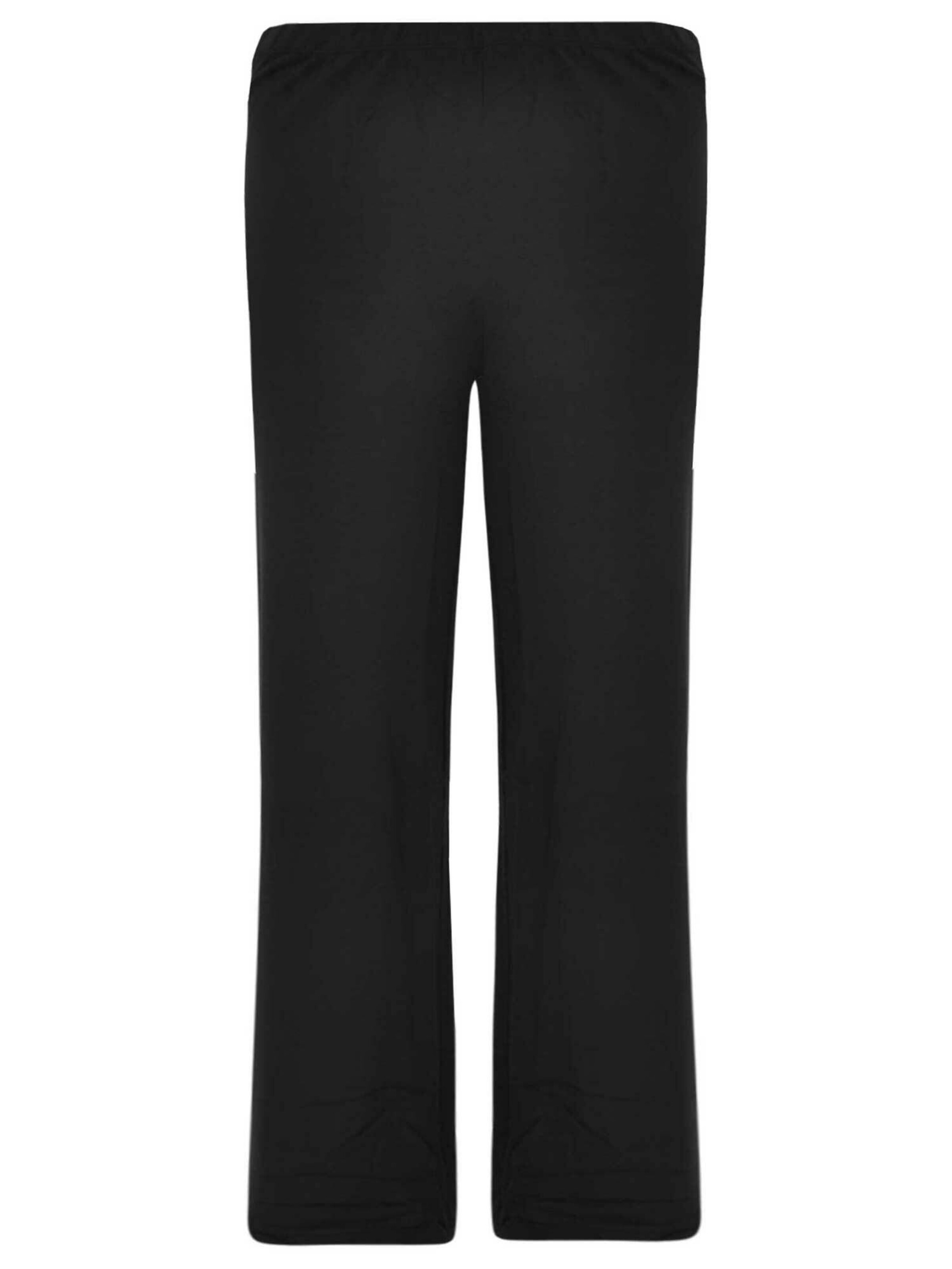 YOEK Regular Broek 'NOOR' in Zwart: voorkant