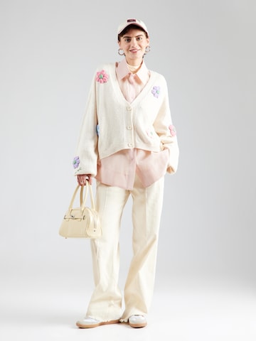 OH APRIL - Casaco de malha 'Harriet' em branco