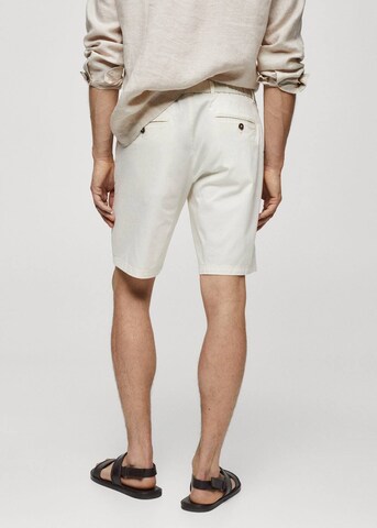 MANGO MAN Regular Pants 'Gracia' in White