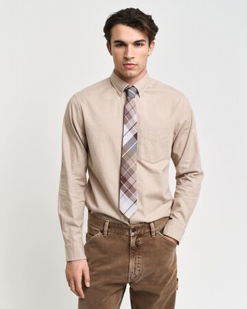 GANT Regular fit Button Up Shirt in Beige: front