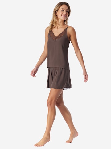 Pyjama ' Modern Lace ' SCHIESSER en marron