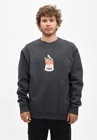 Cleptomanicx Sweatshirt 'Hamburg Soup' in Blue: front