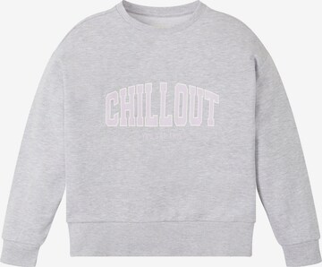 Sweat-shirt TOM TAILOR en gris : devant