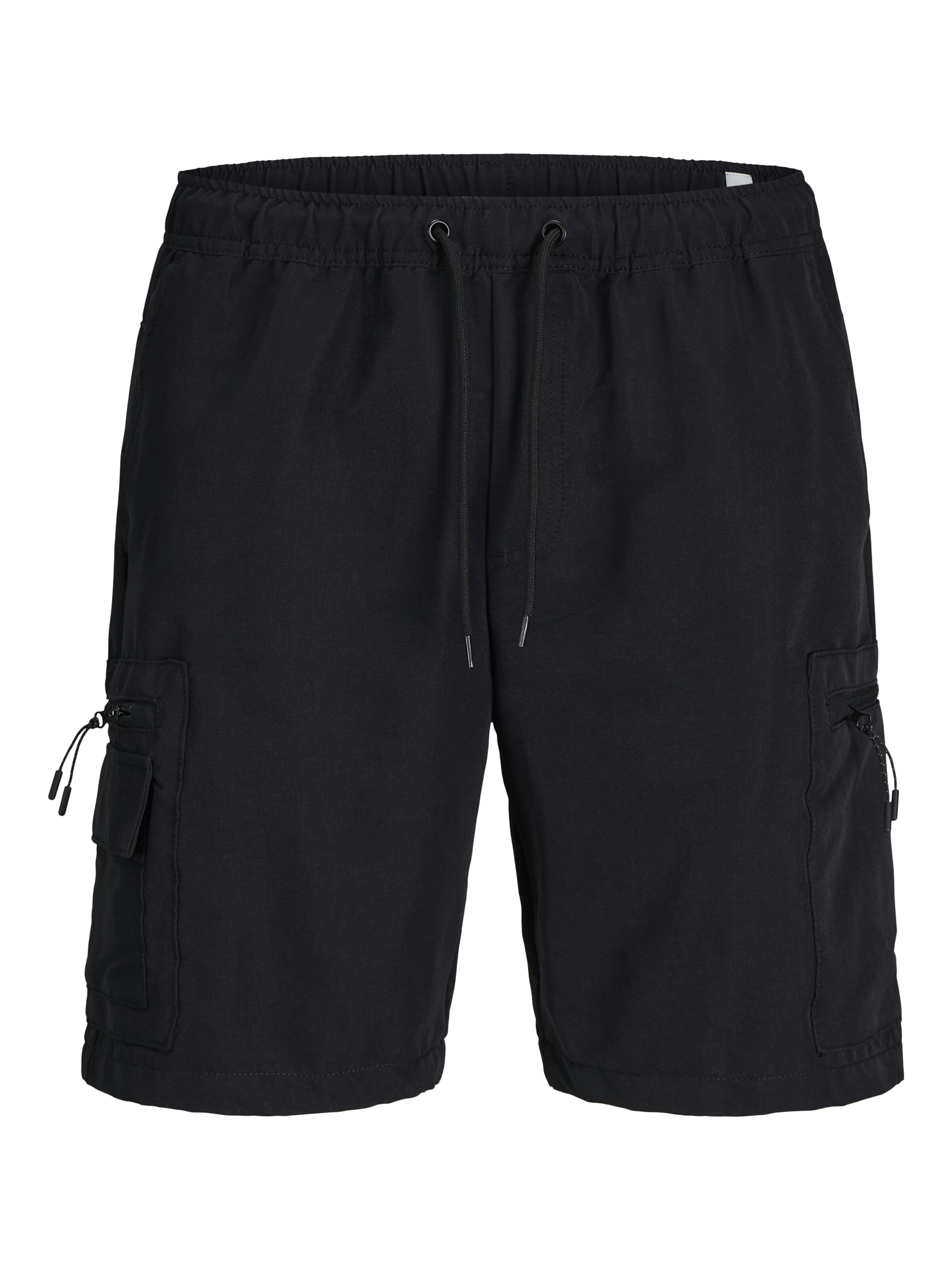 Loosefit Pantaloni cargo di JACK & JONES in nero: frontale