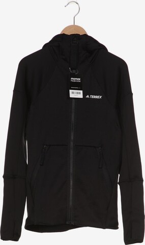ADIDAS PERFORMANCE Sweatshirt & Zip-Up Hoodie in XXXS-XXS in Black: front