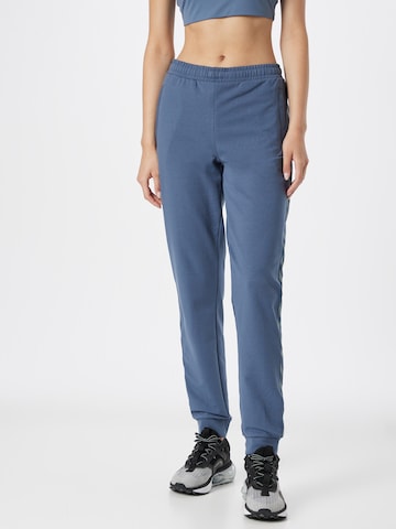 Hummel Tapered Workout Pants 'Move' in Blue: front